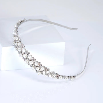 Pearl Enchantment Headband, Bridal Hair Vine, Delicate Headband, Hair accessories.
